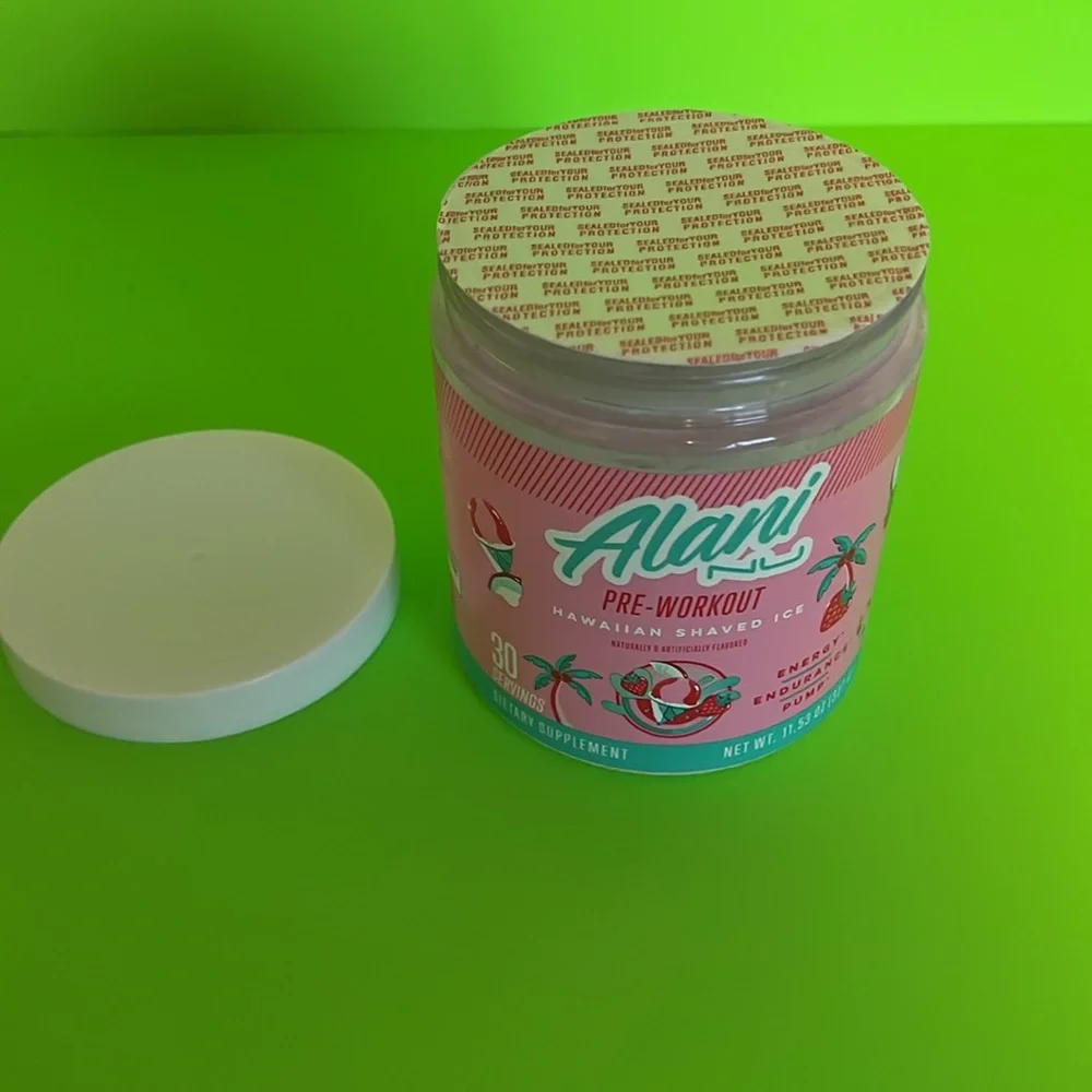 Alani NEW PRE Workout 30 Servings Hawaiian Shaved Ice Flaver - Picture 5 of 7